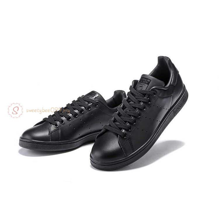 all black leather stan smiths