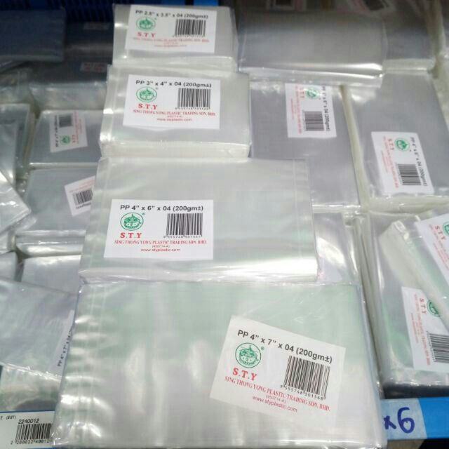 Plastic Bag Transparent Packaging (Small Size) 200g | Shopee Malaysia