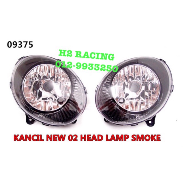 PERODUA KANCIL 02 HEAD LAMP SMOKE SET LAMPU DAPAN  Shopee 