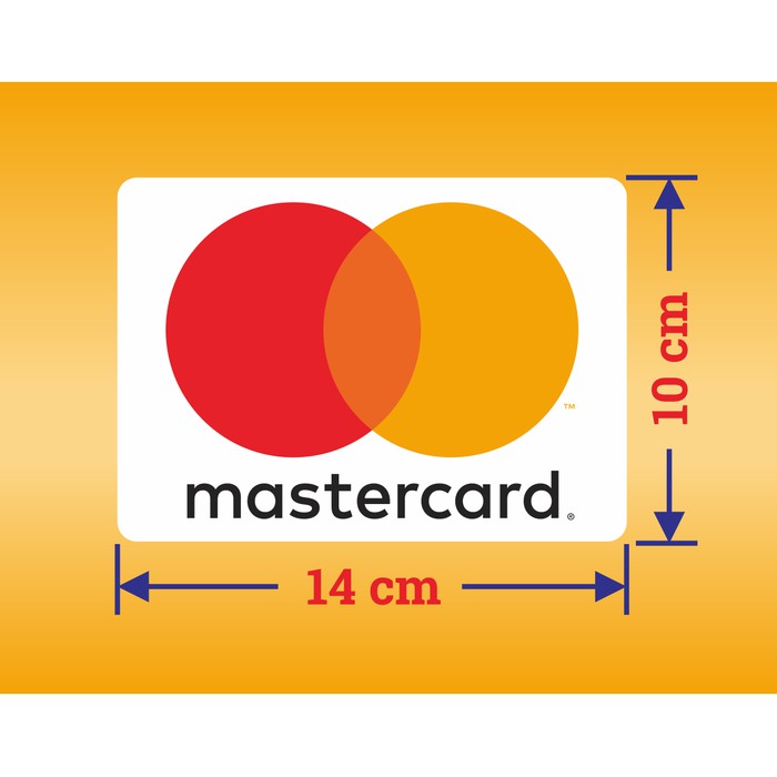 Sticker Master Card Sticker Celery Digital Non Cashless Mastercard 14x10 Cm 2pcs Shopee Malaysia