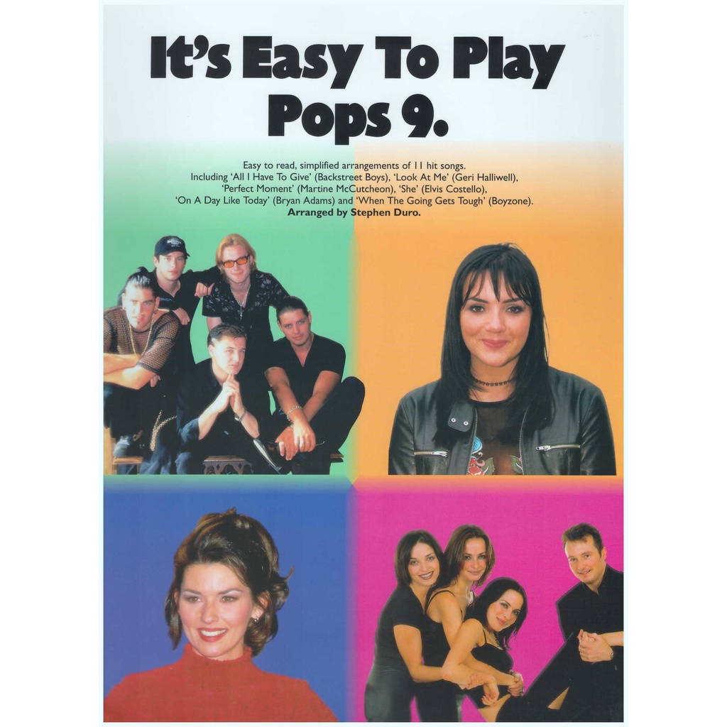 It's Easy To Play Pops 9 / Pop Song Book / Piano Book / Vocal Book / Voice Book