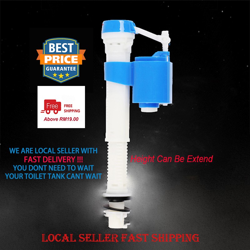 Toilet Water Tank Valve Cistern Toilet Water Tank Flush Inlet Valve Easy to install Ship from Shah Alam Fast