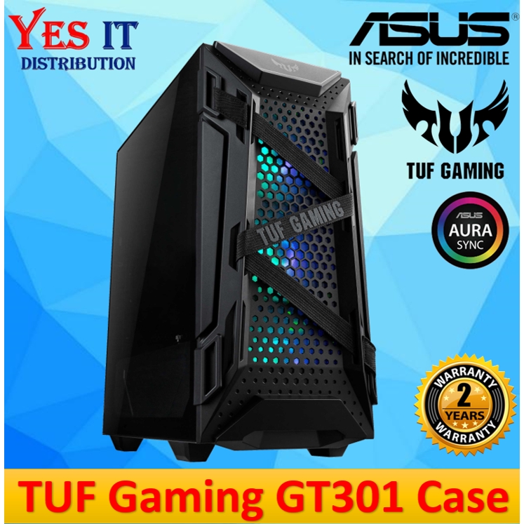 ASUS TUF Gaming GT301 ATX Mid-tower Compact Case with Tempered Glass ...