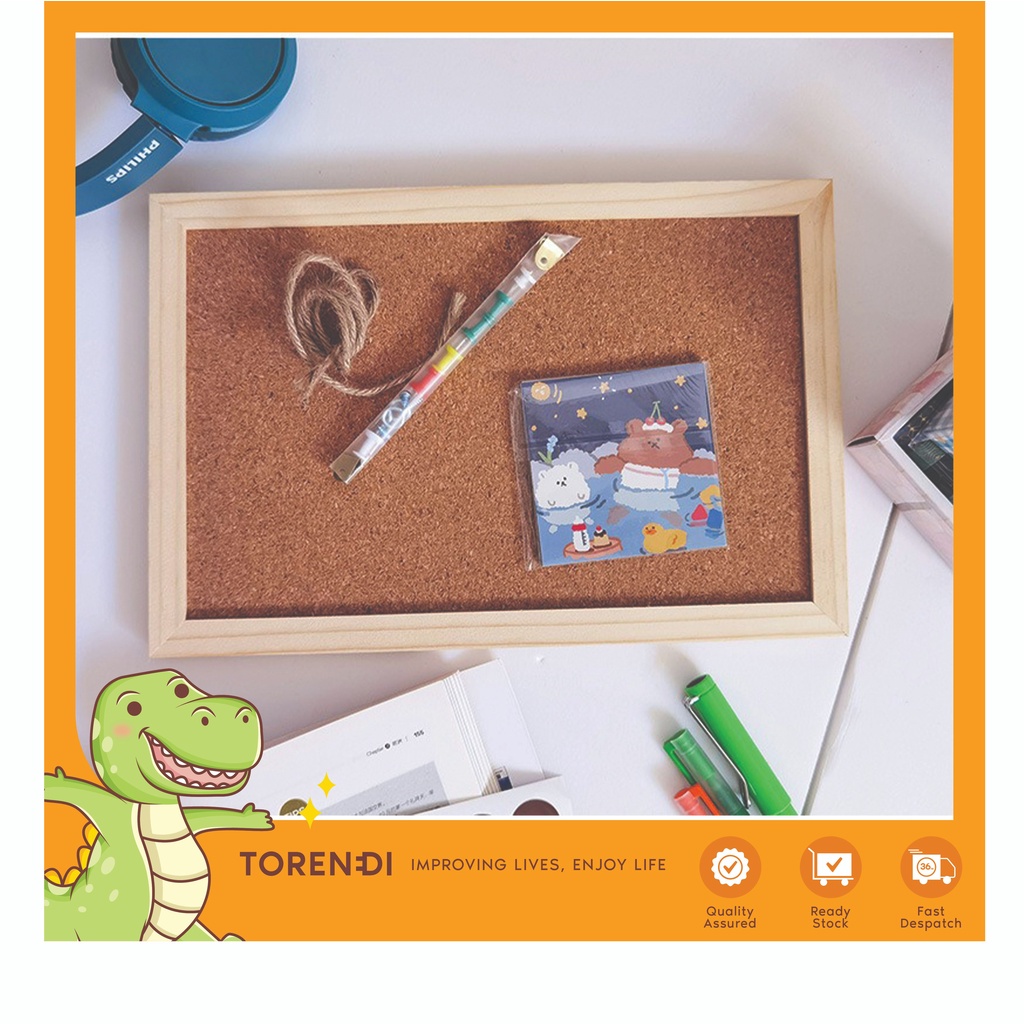 [Ready Stock] TORENDI Memo Board Wall Hanging Board with Accessories