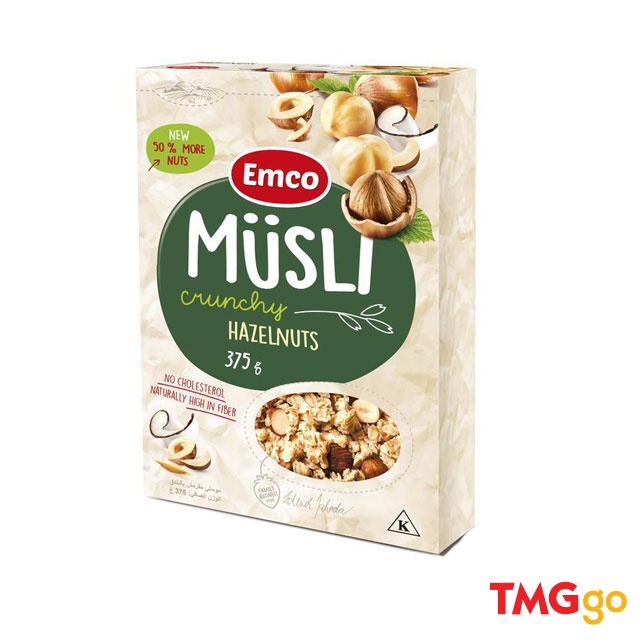 Emco Musli Crunchy Box Hazelnuts 375g Shopee Malaysia