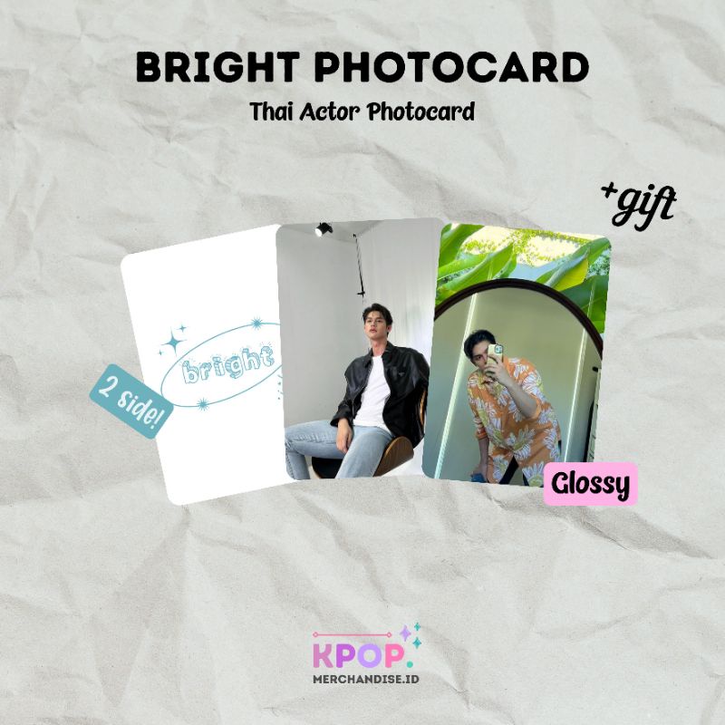 Bright VACHIRAWIT PHOTOCARD THAI ACTOR RAIKATOPENI