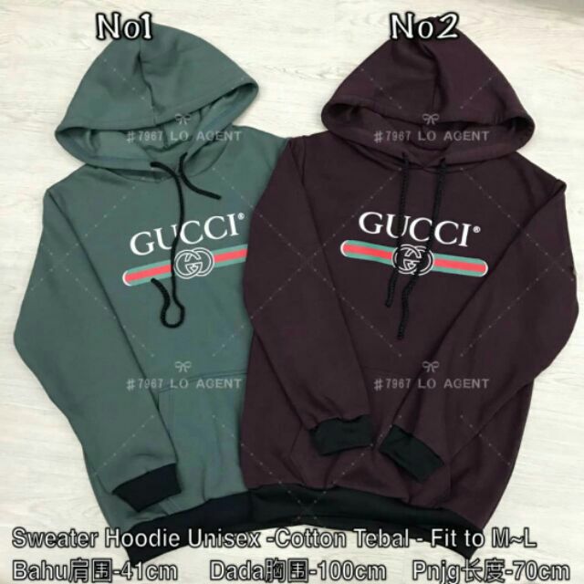 gucci hoodie fit