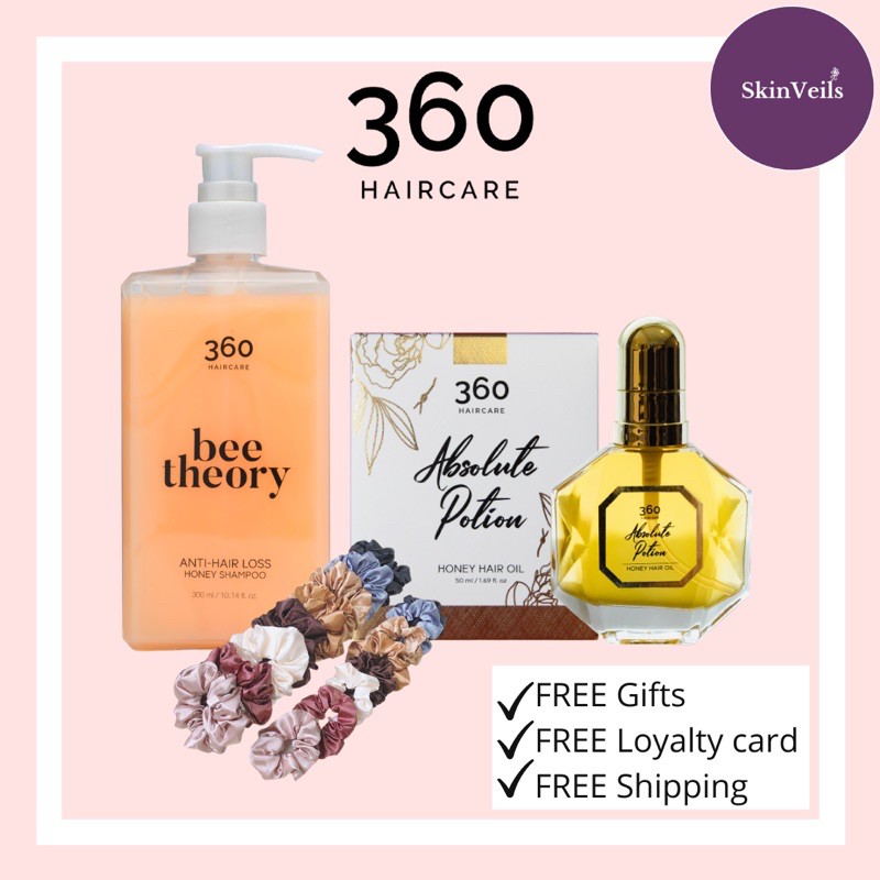 Buy Ready Stock 360 Haircare Absolute Potion Honey Hair Oil 50ml Bee Theory Anti Hairloss Shampoo 300 Seetracker Malaysia