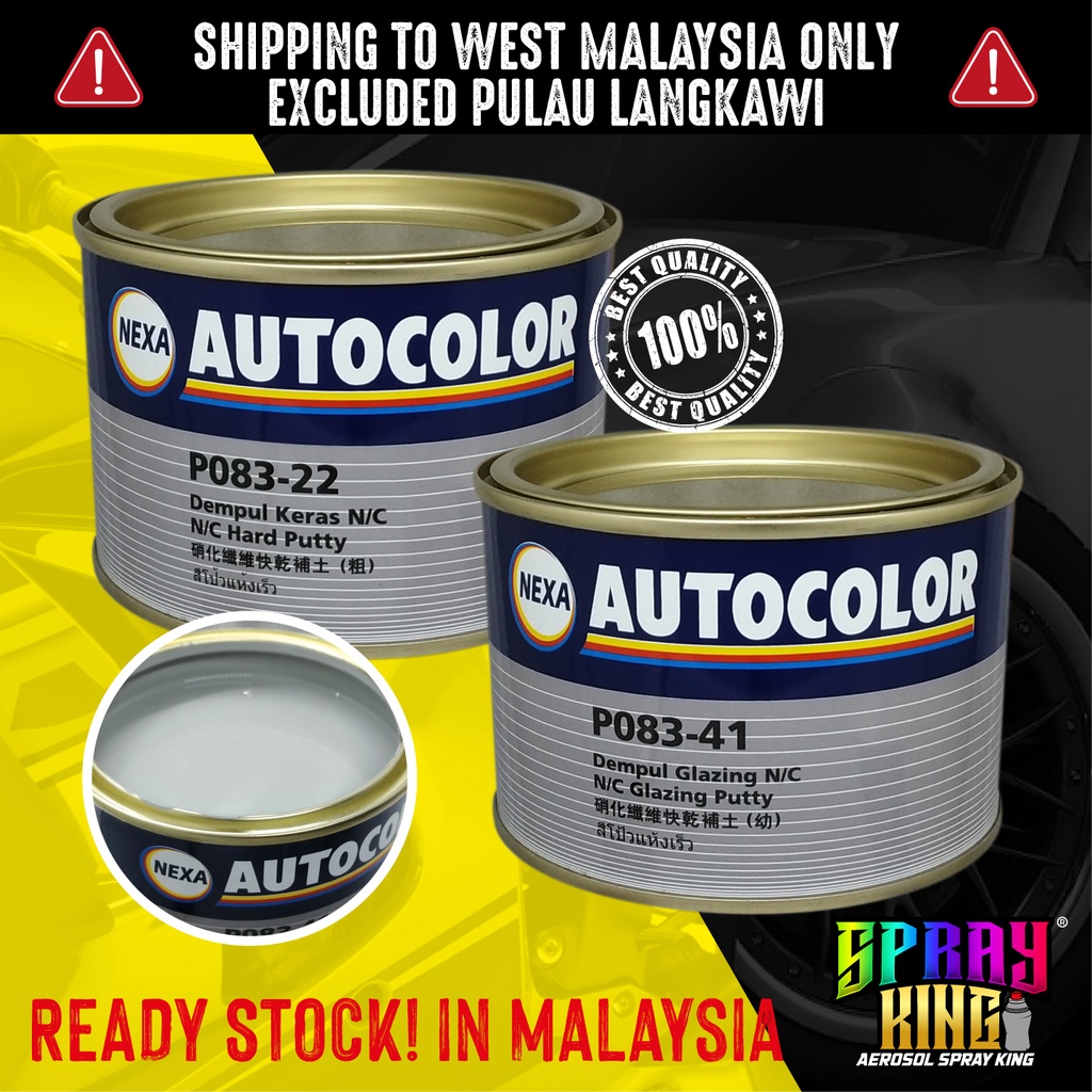 0.5KG NEXA AUTOCOLOR Grey Colour Putty Car Simen Body Kereta Dempul ...