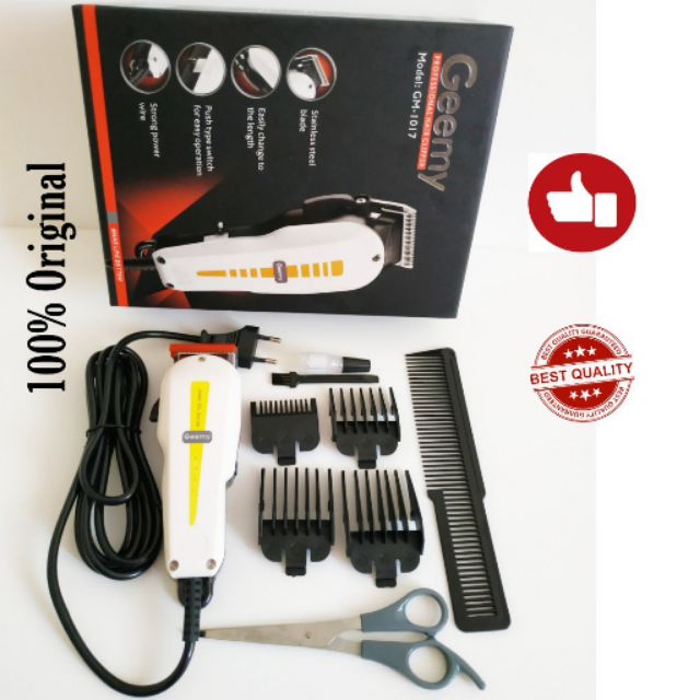 Gm 1017 Ready To Ship Geemy 1017 Men Grooming Trimmer Hair Clipper Shopee Malaysia