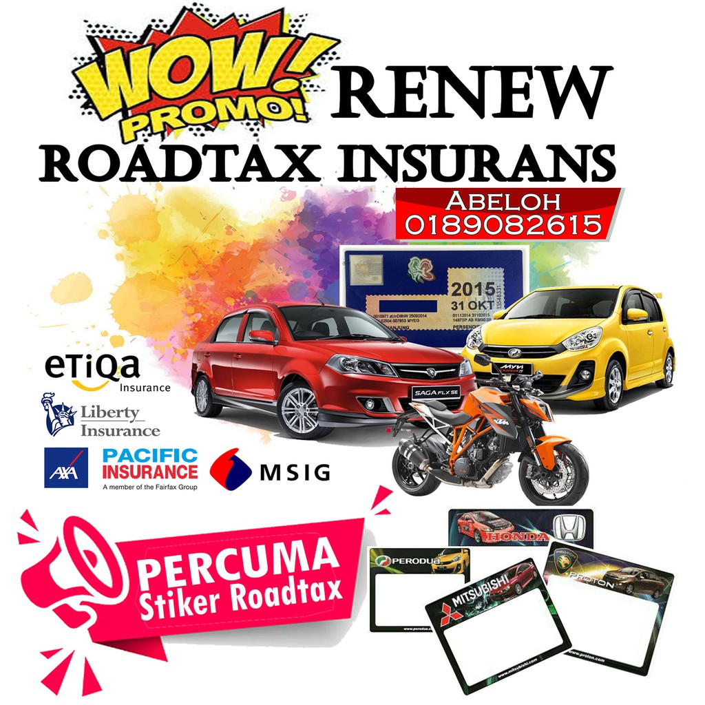 RENEW ROADTAX & INSURANS | Shopee Malaysia