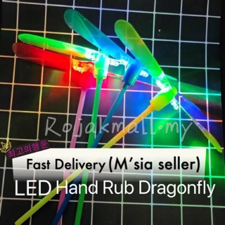 Classic toy Hand Rub LED Dragonfly Kipas Terbang