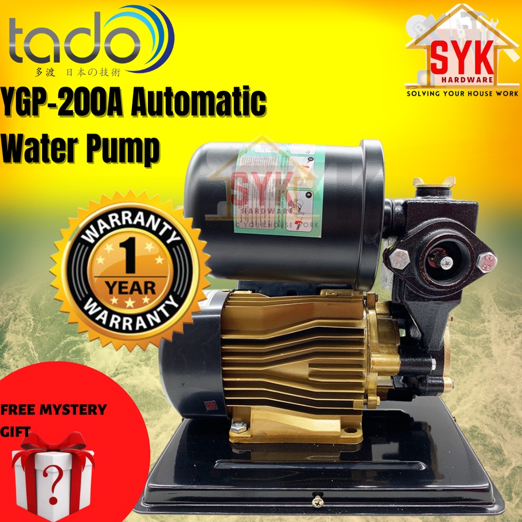 SYK Tado Tsunami YGP200A Automatic Home Pressure Water Pump Booster