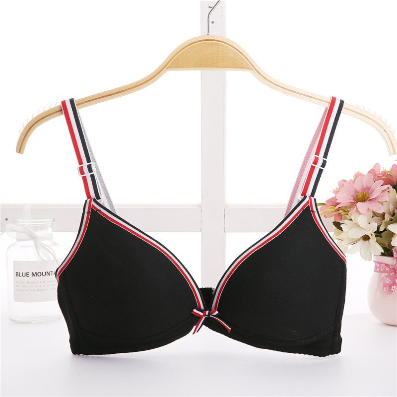 Teen Girl Thin Cotton Breathable A-Cup Coli lingerie Perempuan Women Non Wired Ladies Sweet & Fit Soft Daily Teenage Bra