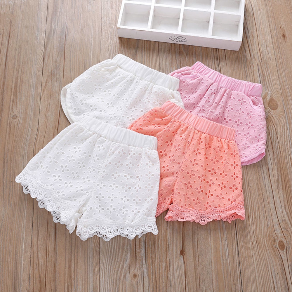 412 Years Ins Kids Clothing Cotton Short Pants Baby Girls Trousers