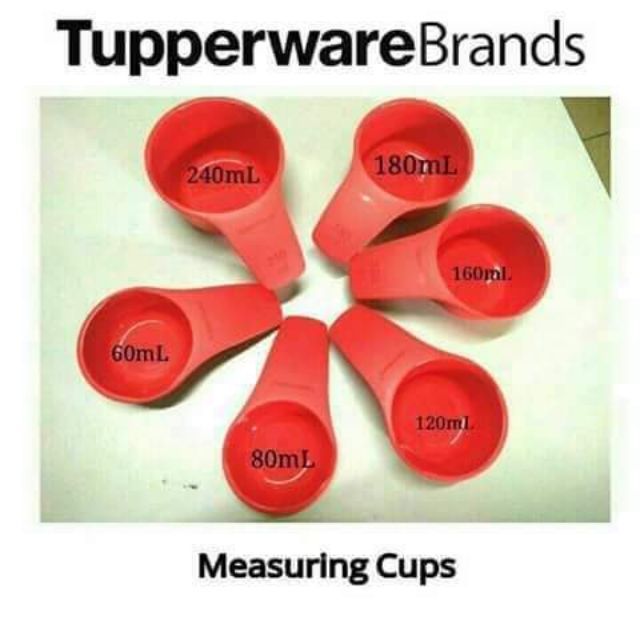 Tupperware measuring spoon set of 6pcs/ measuring cups set 6 pcs