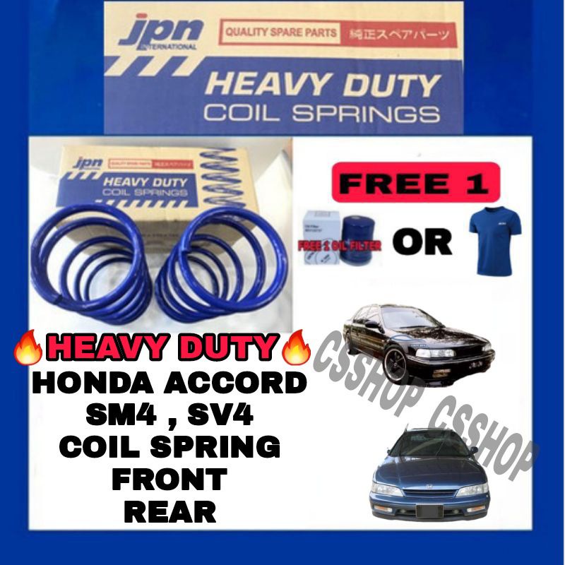 HONDA ACCORD SM4 SV4 JPN STANDARD HIGHT HEAVY DUTY COIL SPRING FRONT ...