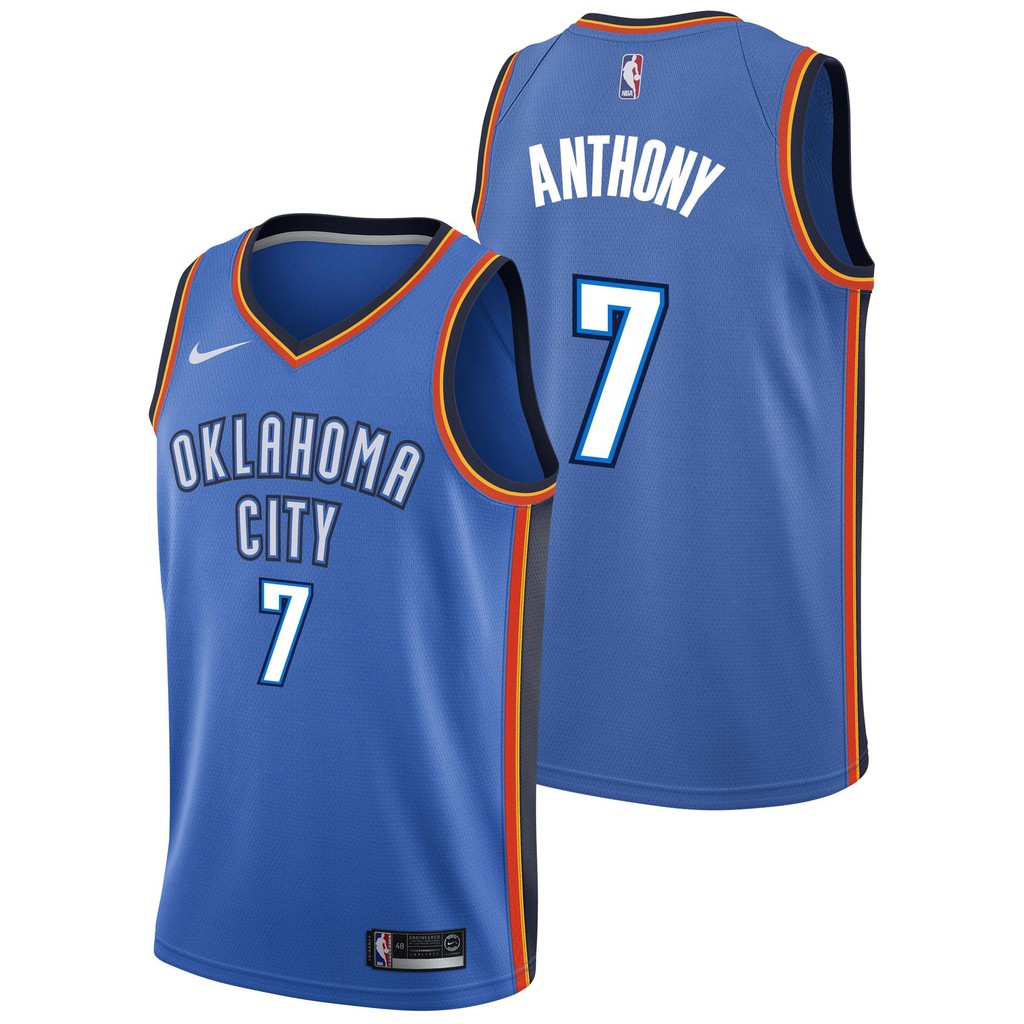 carmelo anthony thunder jersey