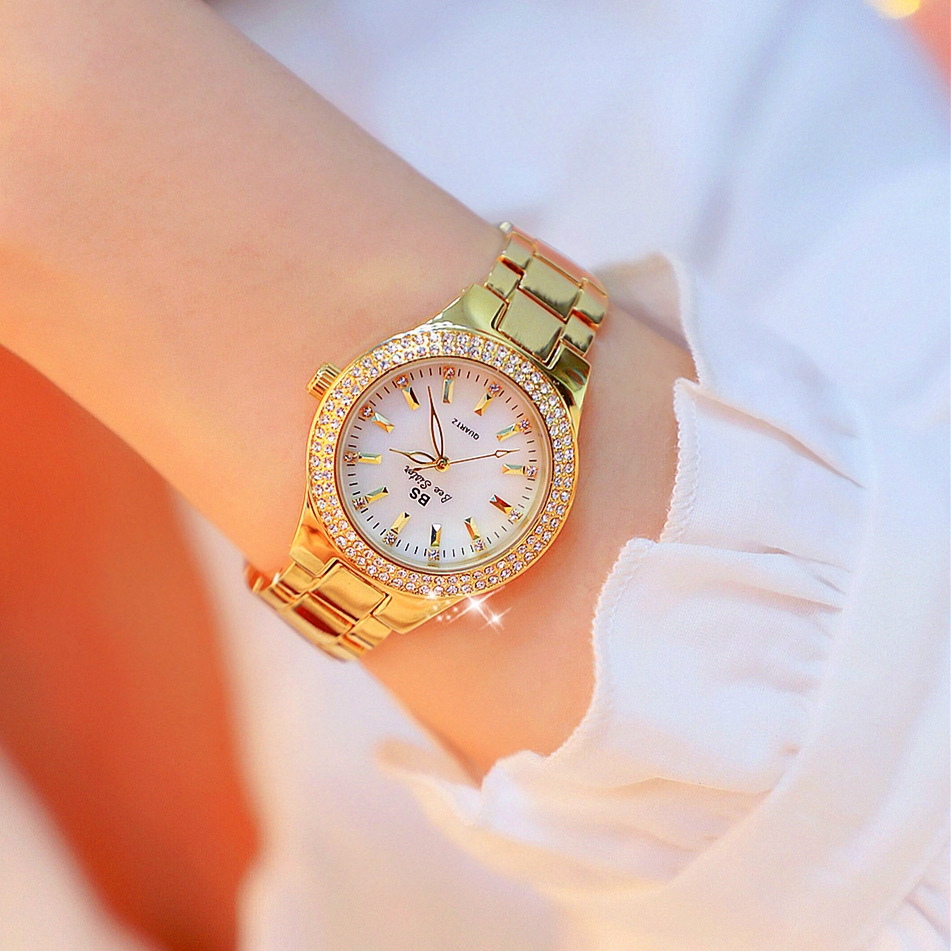 BEE SISTER BS Original Women Watch Diamond Dial Luxury Ladies Watch ...