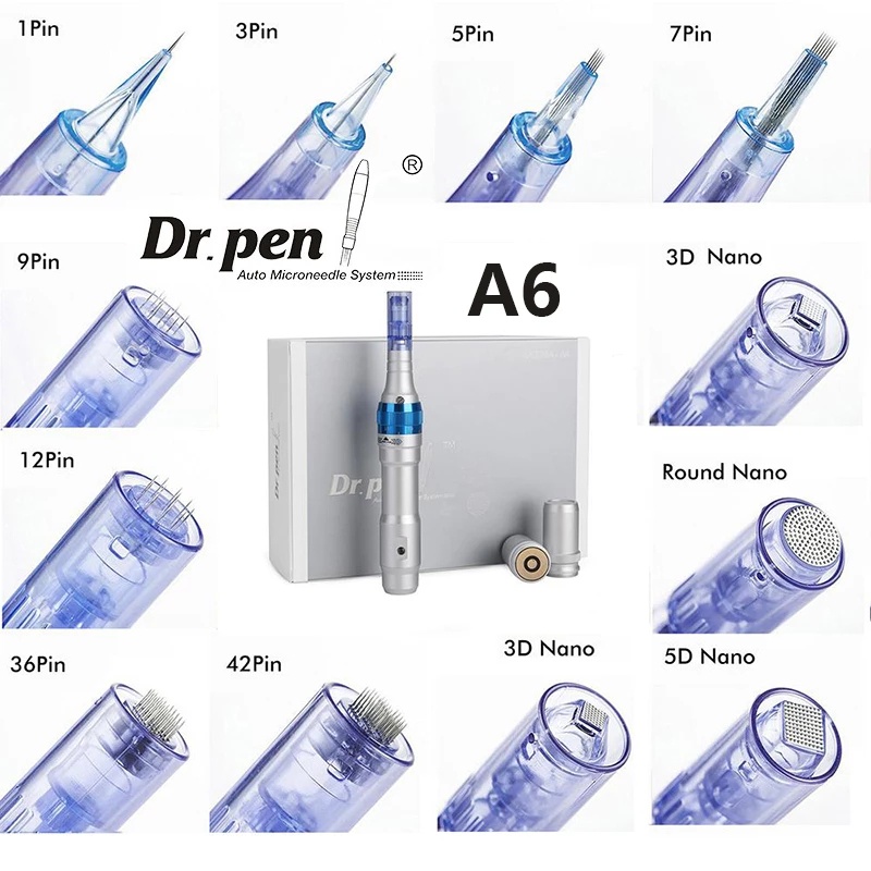 READY STOCK! 10Ps Dr.pen Needle Cartridges 1/3/5/7/9/12/24/36/42/Nano  Ultima A6 Microneedle Derma Pen Cartridges | Shopee Malaysia