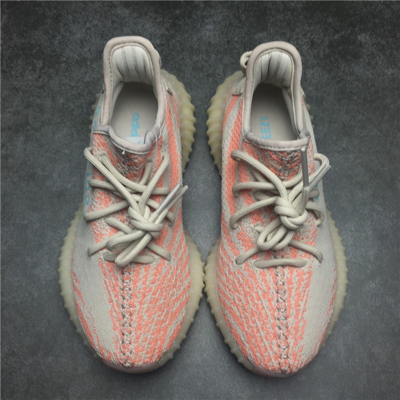 coral yeezy boost