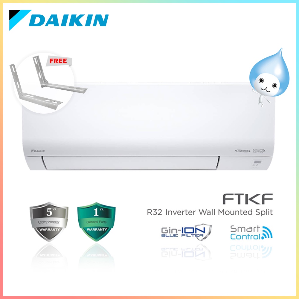 DAIKIN FTKF-B R32 STANDARD INVERTER WALL MOUNTED AIR CONDITIONER (1.0 ...