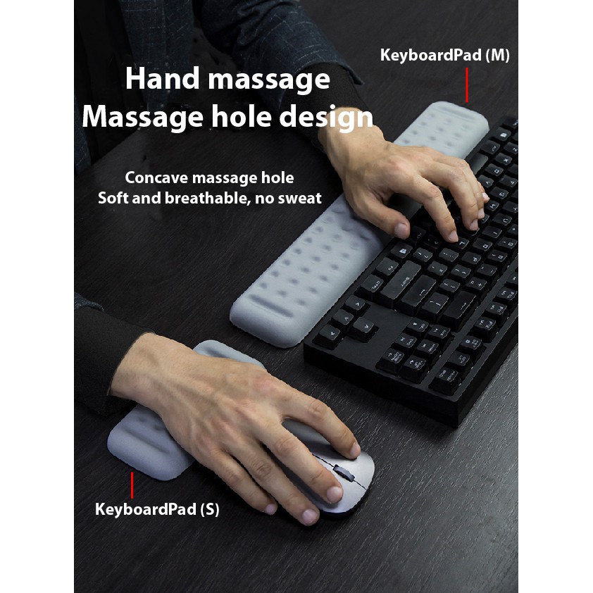 Amart Pu Leather Keyboard Wrist Rest Pad Gamer Pc Handguard