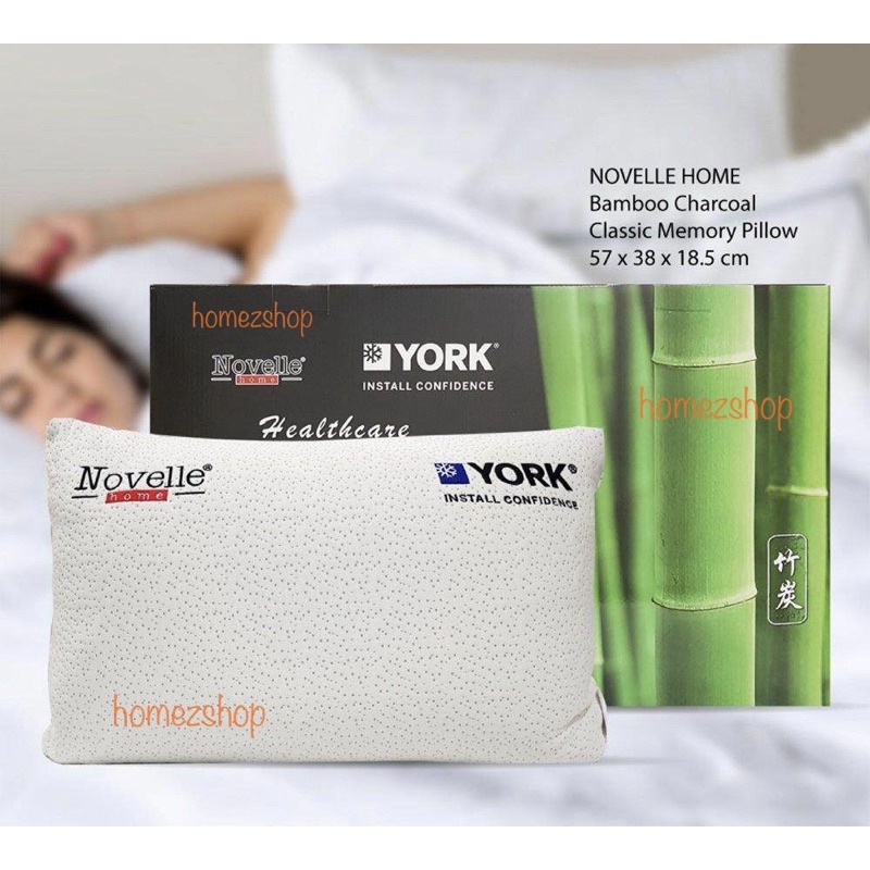 NOVELLE Healthcare Bamboo Charcoal Classic Memory Pillow (YORK EDITION