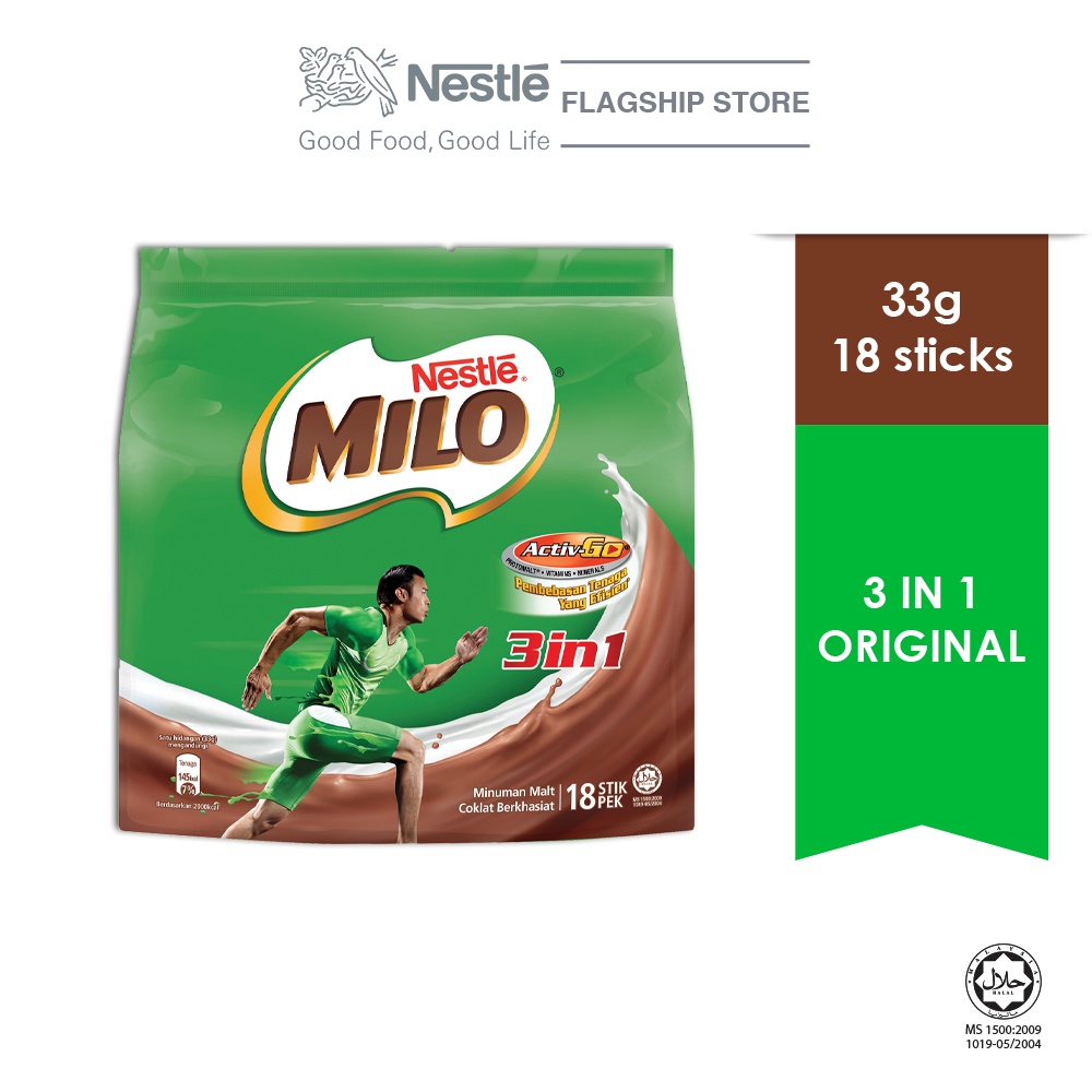 NESTLÉ MILO 3IN1 ACTIV-GO 18 Sticks 33g | Shopee Malaysia