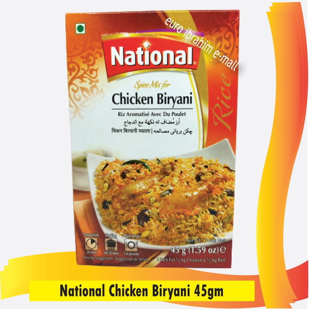 National Chicken Biryani 45g Shopee Malaysia