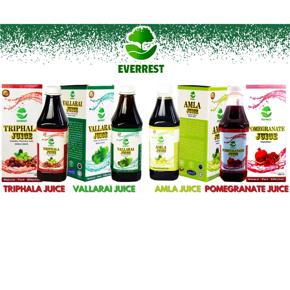 EVERREST HERBAL JUICES (VALLARAI , AMLA, TRIPHALA) Shopee Malaysia