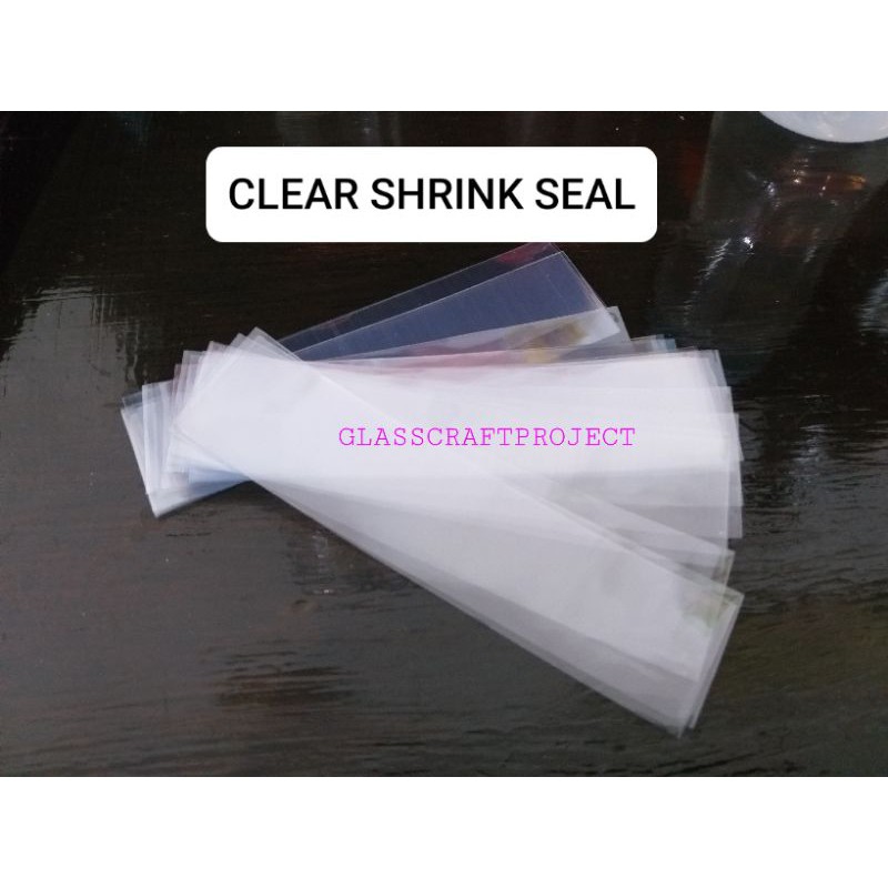 100pcs Shrinkable Plastic Sealer Seal Wrap Clear Shrink Seal (range