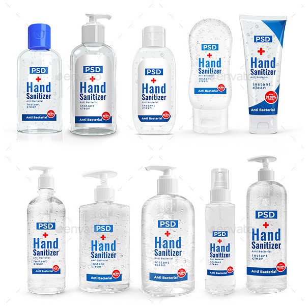 Download Graphic River Hand Sanitizer Bottle Mockup Pack Shopee Malaysia PSD Mockup Templates