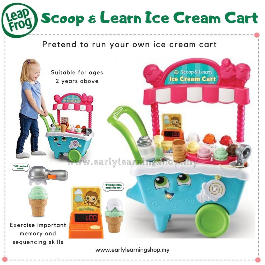 leapfrog scoop learn ice cream cart