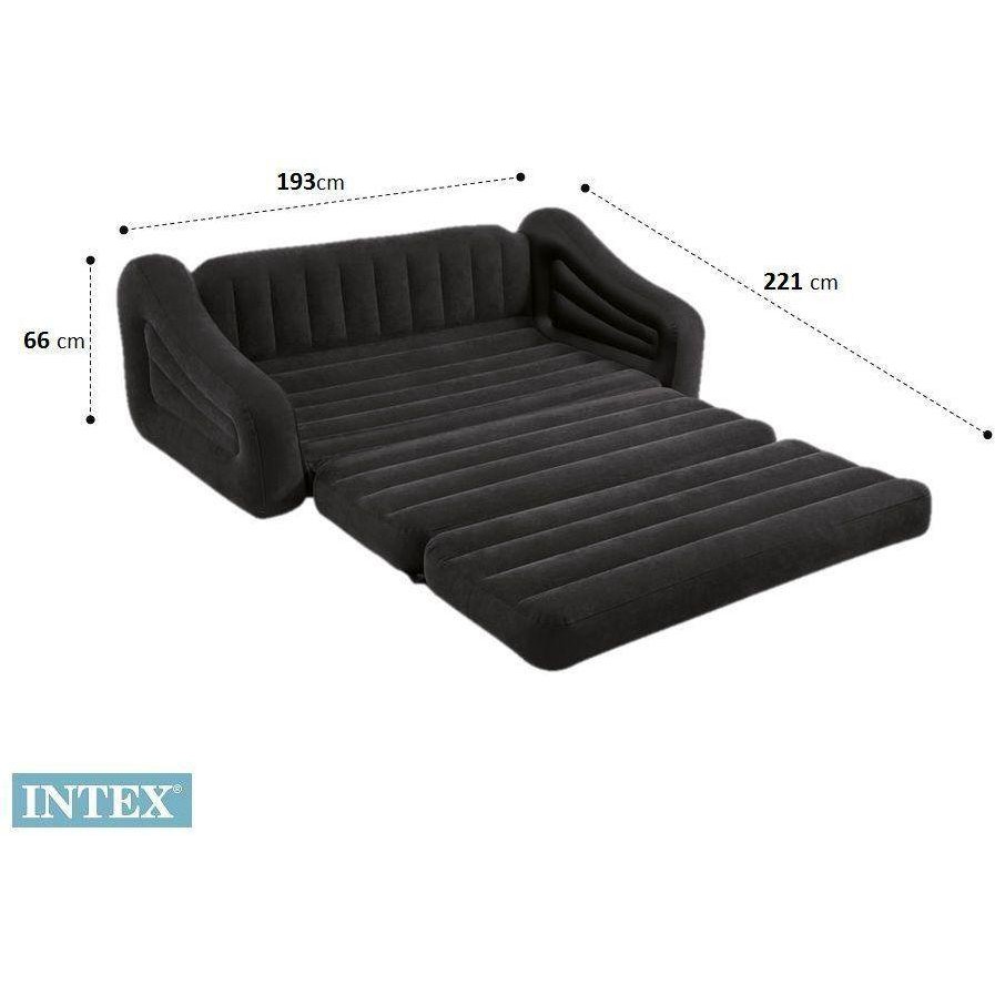 Intex 68566 Comfortable Flocked Surfaces 2 In 1 Pull Out