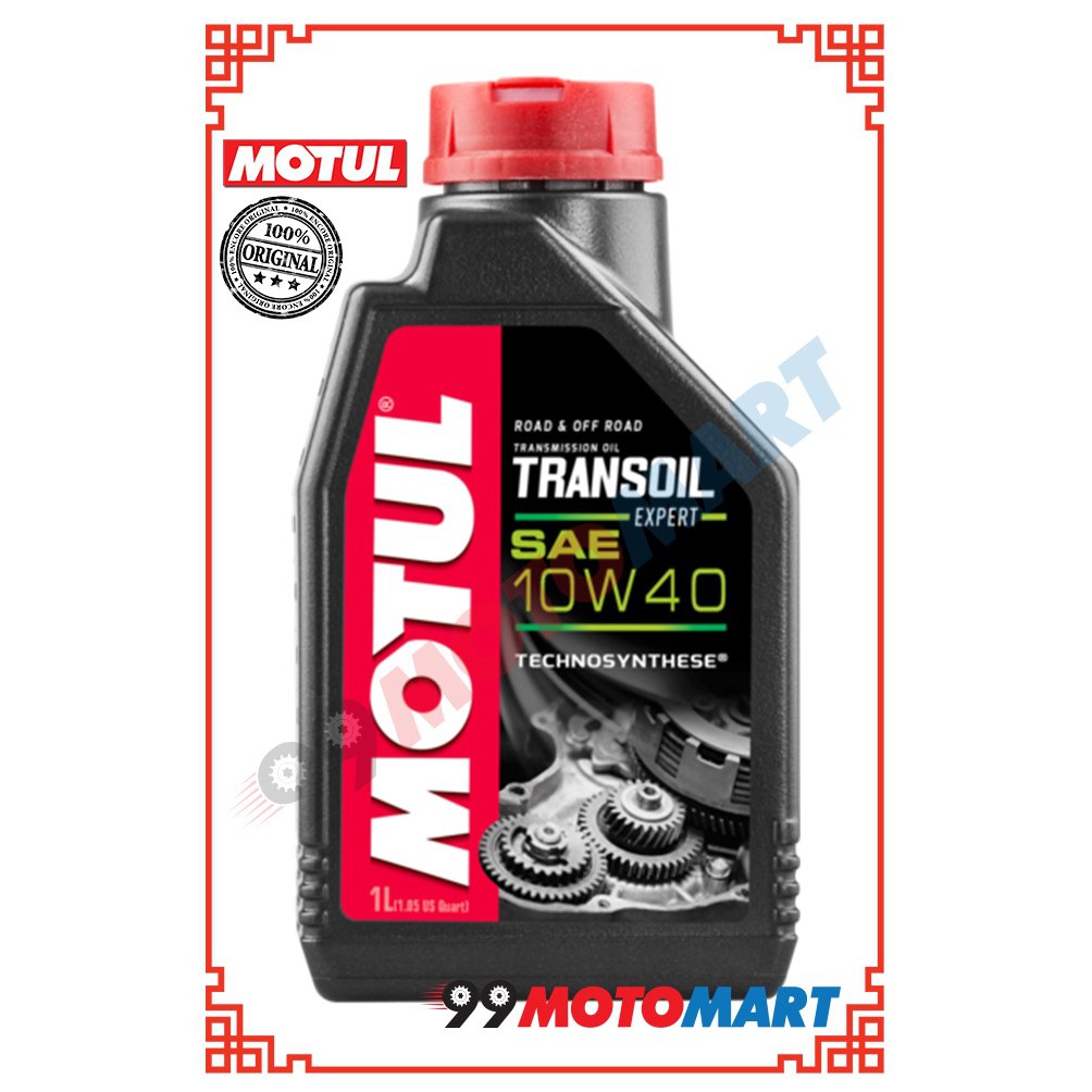 Motul 4t Transoil Expert Original 10w40 Technosynthese Ester 1l Minyak Hitam Shopee Malaysia