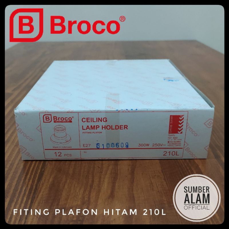 1 Box 12pcs Broco 210l Round Black Ceiling Fittings Shopee Malaysia