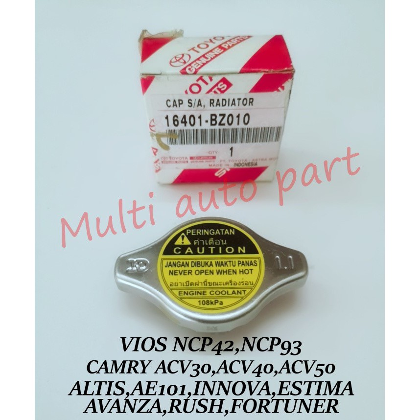 TOYOTA GENUINE RADIATOR CAP 108KPA FOR TOYOTA VIOS CAMRY INNOVA AVANZA
