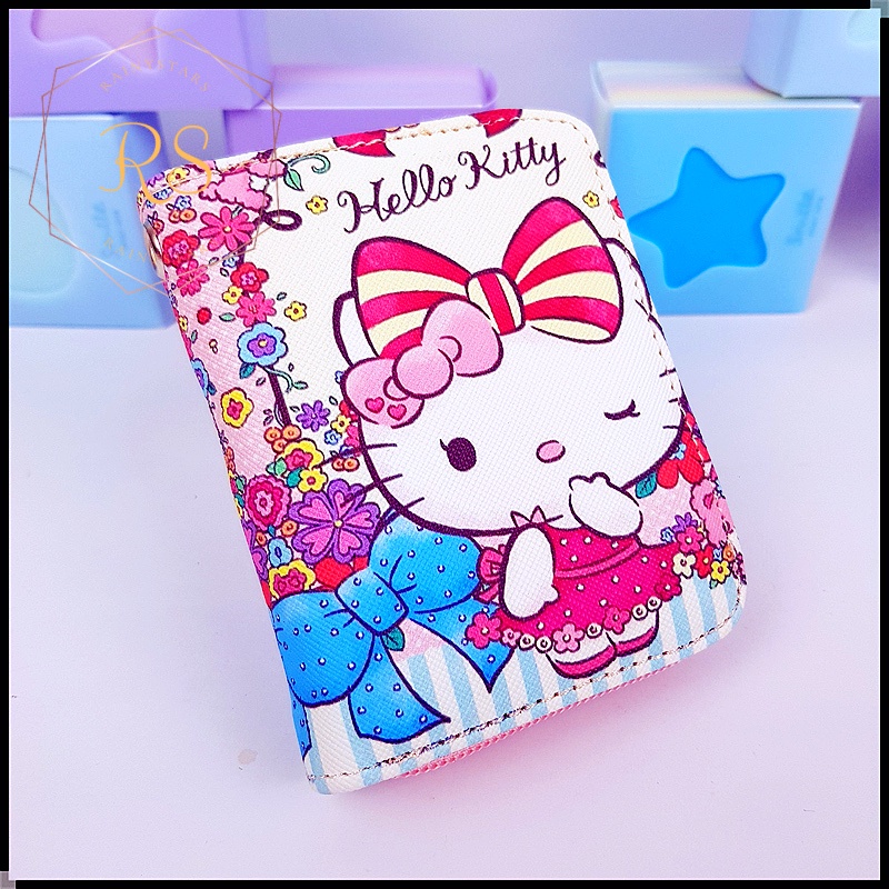 Rainystars High Quality Hello Kitty Lady Wallet Women Pouch Kid Purse Bag Perempuan Gifts Hadiah Harga Borong 小孩卡通包包女礼物