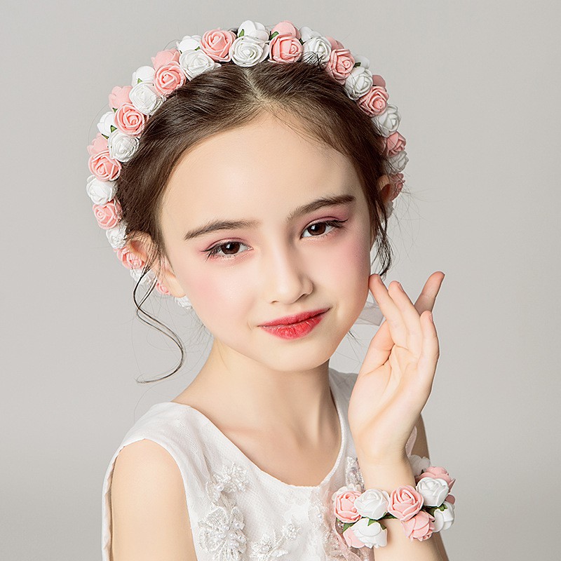 Flower Girl Princess Hair Accessories Headband Flower Girl