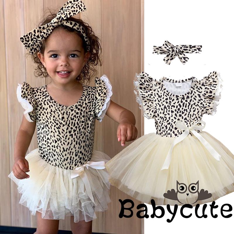 leopard print baby dress