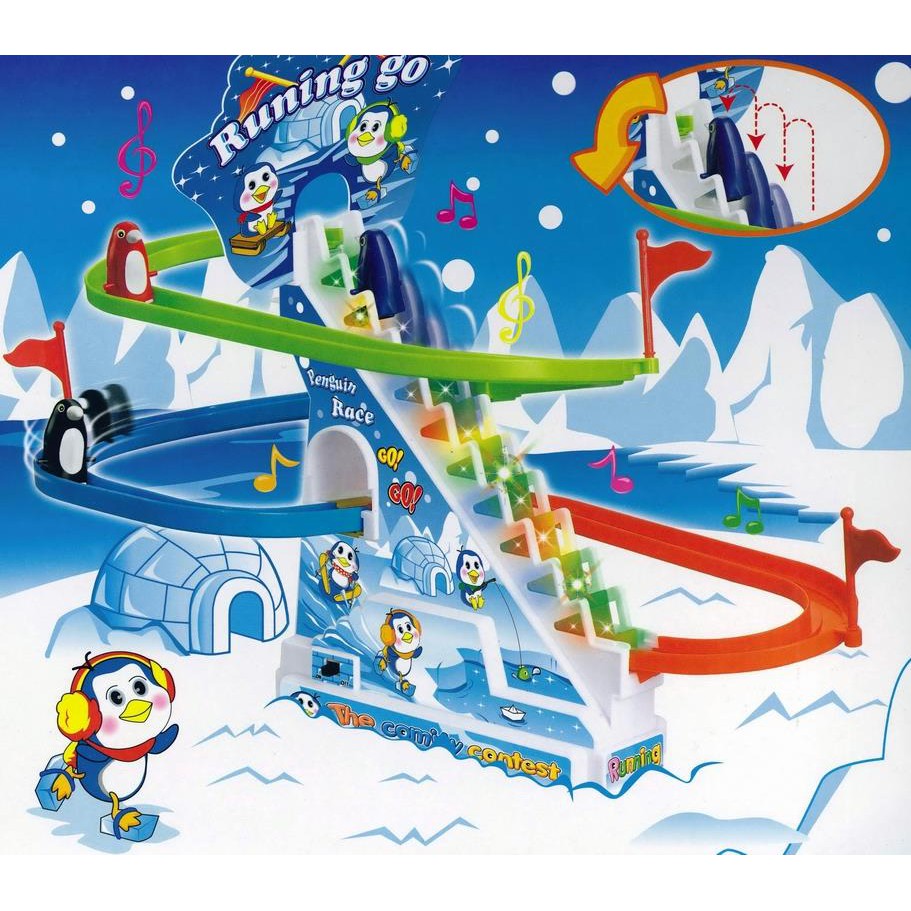 penguin race slide