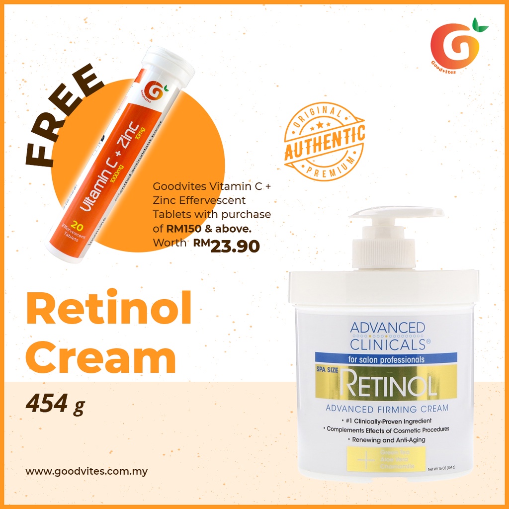 Advanced Clinicals Retinol Advanced Firming Cream 16 Oz 454 G Shopee Malaysia 9682