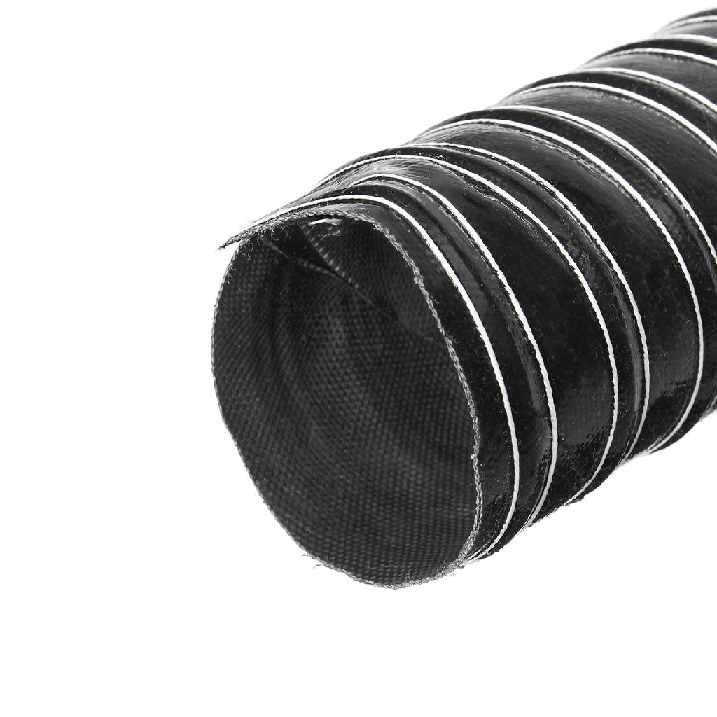 Black Air Ducting Pipe Flexible Hose Hot & Car Cooling Transfer