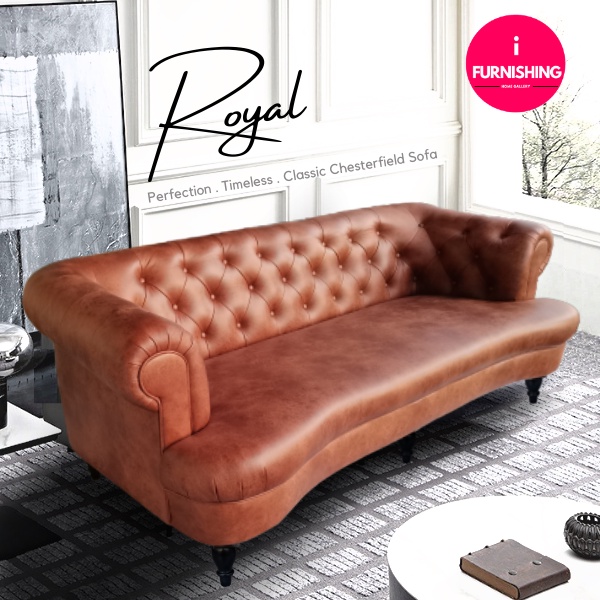 [ I FURNISHING ]Sofa Chesterfield 3 2 1 Seater/Living Room Sofa/High ...