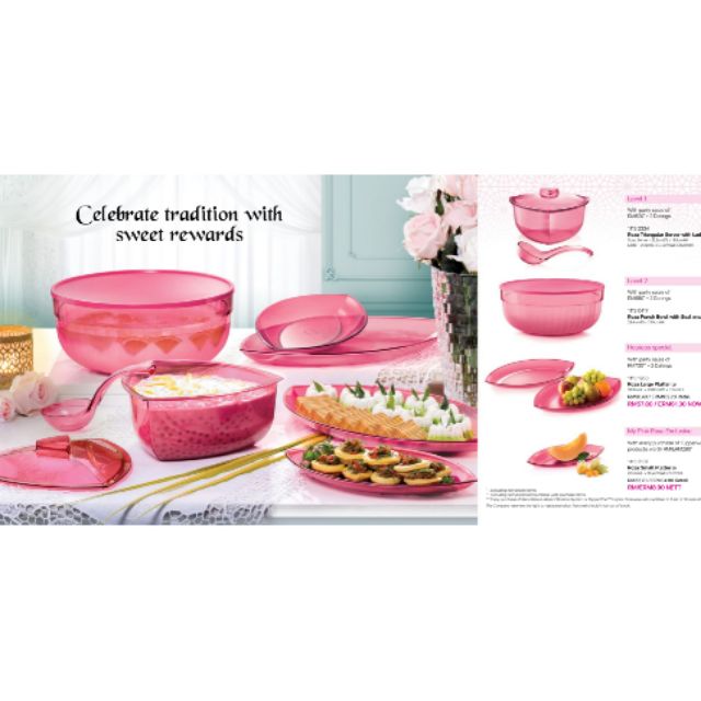 Tupperware Roza Level Full Set