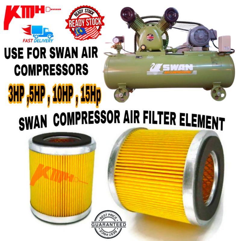Swan air compressor 3Hp, 5Hp, 10Hp, 15Hp filter element compressor