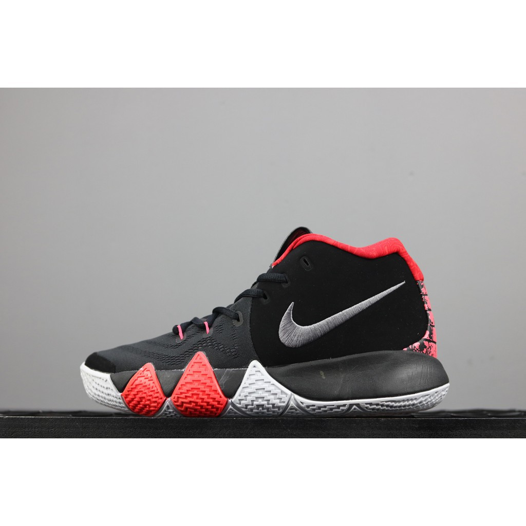 kyrie 4 black and grey
