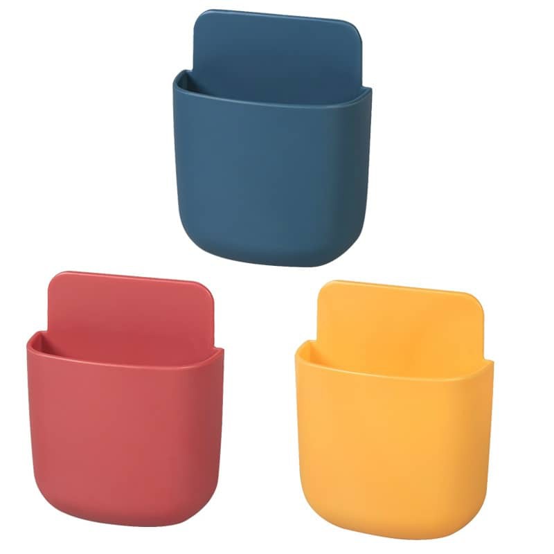 AKIOTO Plastic Wall Mounted Organizer Storage Box Remote Control Storage use Mobile Plug Holder Stand (READY STOCK)收纳置物盒 | Shopee Malaysia