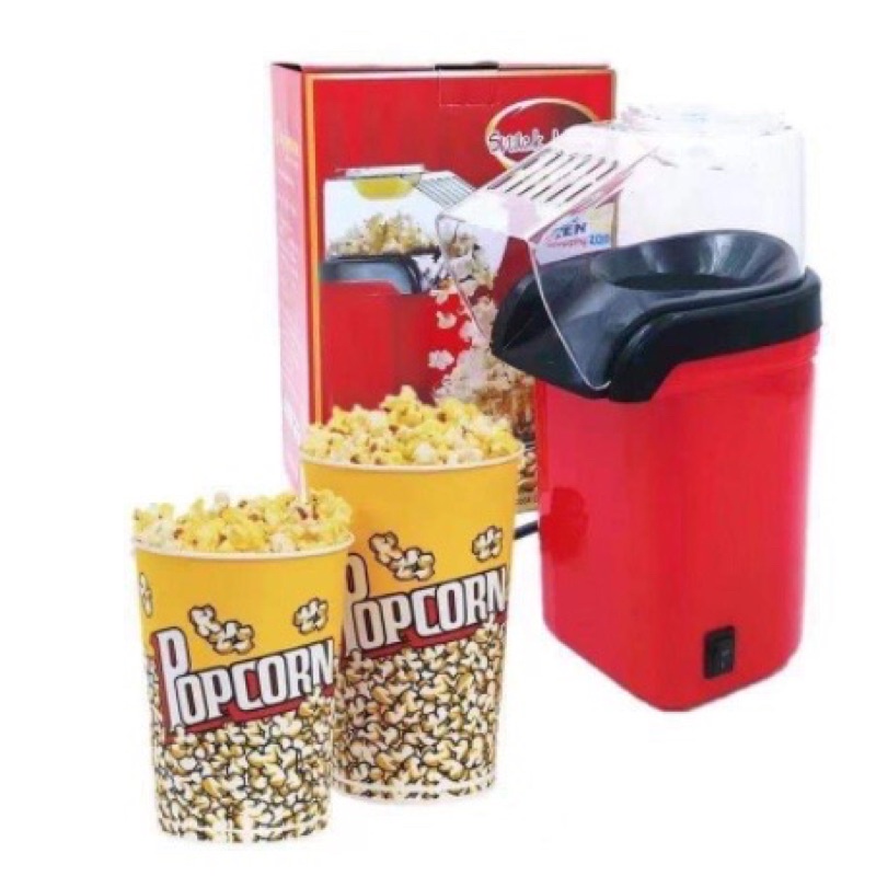 Easy Use Mini Hot Air Popcorn Maker Electronic Oil Free Popcorn Machine 3 Min Fast Pop